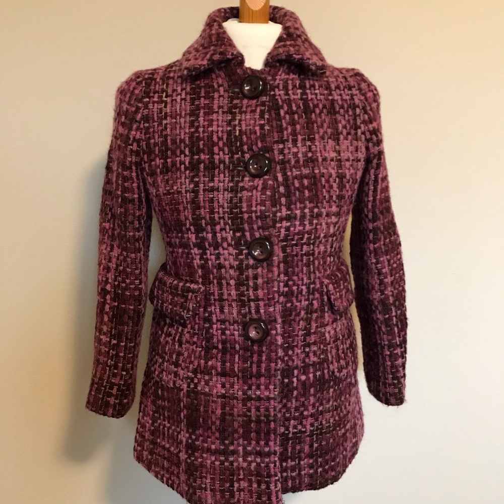 Banana republic petite fushia trench coat